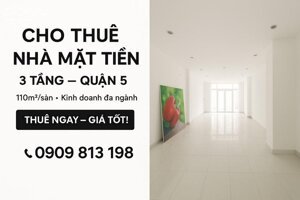 Mặt Bằng Thương Mại Cao Cấp Quận 5.