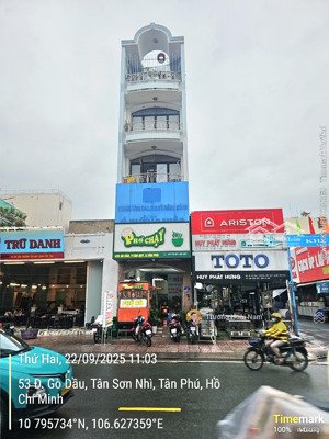 (tin thật) bán nhà mtkd 42b gò dầu - dt 4x20m - trệt + 5 tầng - hđt 30tr/thg - giá tốt 17,2 tỷ