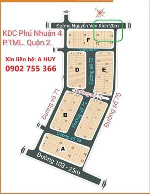 Nhượng Đất Nền F20 Phú Nhuận Đường Nguyễn Văn Kỉnh