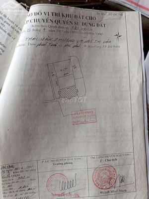 Bán Đất ở lâu dài, sổ đỏ chính chủ kiệt ô tô 4m đường Tôn Đản,P. Hòa Phát, Cẩm Lệ, Đà Nẵng