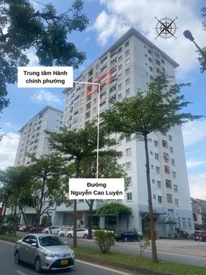 chung cư việt hưng, căn góc, 85m2, 3 ngủ 2 vệ sinh. ngay trung tâm hành chính, công viên long