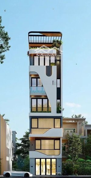 nhà xây độc lập - 8 tầng thang máy - lô góc 3 thoáng - full nội thất.