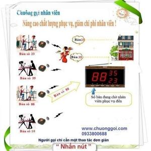 tư vấn và lắp đặt chuông gọi nhân viên phục vụ nhà hàng