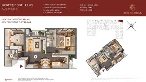 căn hộ 2pn 2vs lô góc đẹp nhất rose residence
