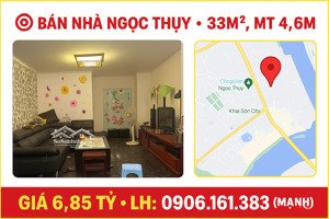 bán nhà ngọc thụy 33m, mặt tiền 4.6m gần công viên, phố cổ, dự án khai sơn city giá chỉ 6,x tỷ