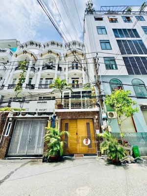 sát mặt tiền đường dương quảng hàm - hẻm nhựa 12 mét - 5x13m - trệt lửng 3 lầu - 9 tỷ lh 