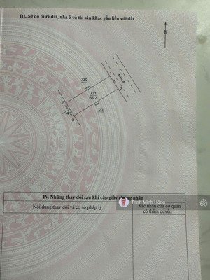 bán lô đất dịch vụ 66.2m2 mặt tiền 4.41m xã lại yên. sổ đỏ chính chủ, vị trí trung tâm, đường ô tô