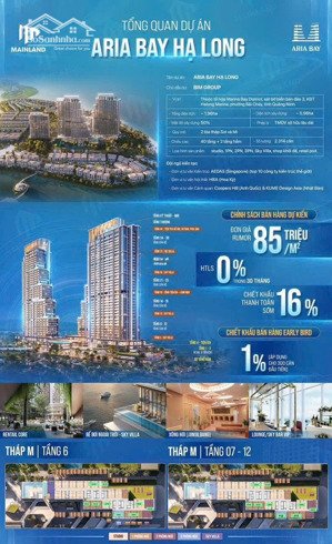 2 tỷ 1 - căn studio view biển dự án aria bay hạ long - biểu tượng - sống nghỉ dưỡng