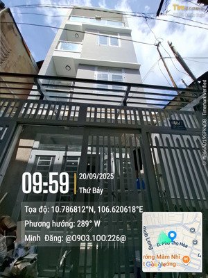 sát phú thọ hòa 4tầng mới đẹp giá nhỉnh 4 đồng 3pn+3wc+sân thượng