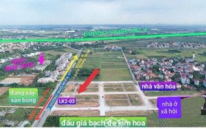 bán lô góc đất đấu giá kim hoa 3 mặt thoáng, giá và vị trí tốt nhất kđg, mặt tiền lớn 9m
