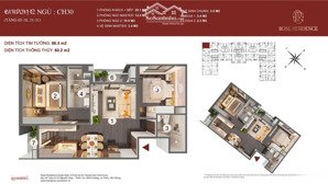 căn góc đẹp 2 ngủ ch30 - rose residence em ngọc