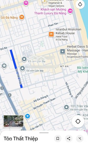 bán đất mặt tiền tôn thất thiệp - 113,4m2 ngay đh kinh tế - chỉ 12.5 tỷ