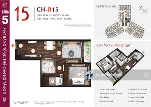 bán căn 1.5 ngủ hoàng huy commerce lh: 