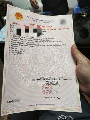 em cần bán gấp lô đất diện tích 52,4m2 tại nghĩa phủ, trung hưng, sơn tây. liên hệ: 
