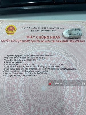 bán 4 nền đất ngay chợ an hạ, cầu xáng tỉnh lộ 10 gần bách hoá xanh.dt: 5-21m 105m2 hẻm 6m 2.3ty