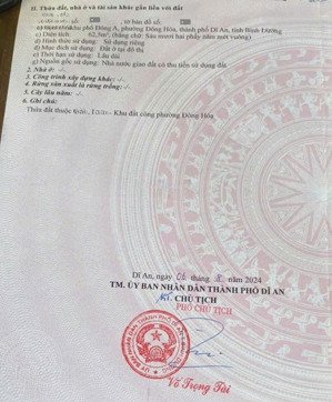 bán đất khu dân cư đông hòa c đường ô tô phường đông hòa thành phố dĩ an