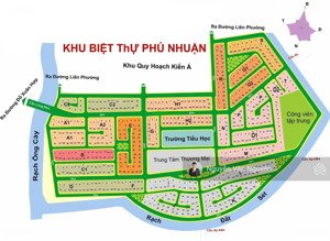 không có lô thứ 2! bán lô đất biệt thự giá tốt mặt tiền đường 20m kdc phú nhuận. cạnh global 300m2