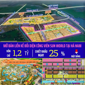 chỉ hơn 1tỷ - liền kề giãn xây 2 năm ( không đóng tiền xây) đón sóng hạ tầng phát triển ở hà nam