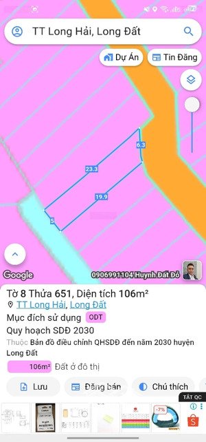 nhà đã hoàn công ngay khu dân cư trung tâm long hải. cách biển chỉ 2km.