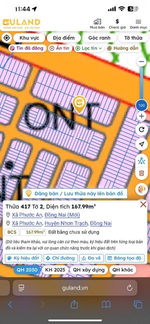 chính chủ cần bán gấp lô đất giá đầu tư ngay xã phước an, nhơn trạch, đồng nai