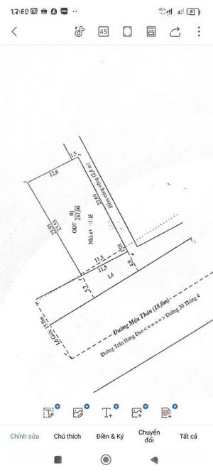 bán nhà 45 tỷ mặt tiền đường mậu thân, p. an phú, q. ninh kiều, tp. cần thơ 287m2 full thổ