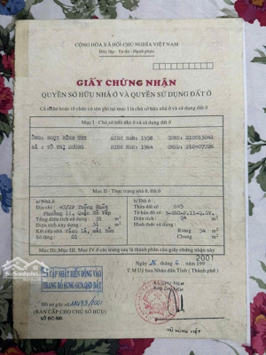 bán nhà 47/2f thống nhất, phường 11, gò vấp giá 10 tỷ, pháp lý đầy đủ