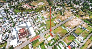 mặt tiền đường 27m đối diện cổng chợ, lô sạch tinh