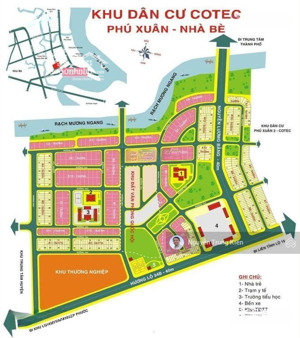 bán nhà mặt phố kdc cotec phú xuân, nhà bè, 6,5 tỷ, 120m2.