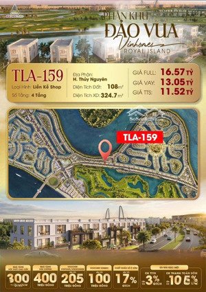 bán căn liền kề shop tại vinhomes royal island, vũ yên, hải phòng