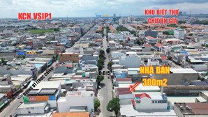 bán gấp cặp nhà trọ 300m² mặt tiền đường d15, kế bên kcn vsip 1 đang có doanh thu 31tr/tháng