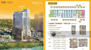 căn hộ mặt sông spana tower - tòa s2 tầng 21 ck đến 20% lh 
