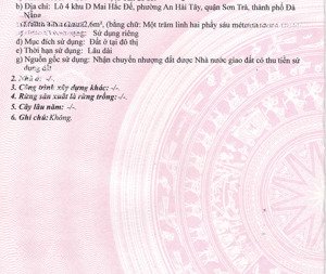 chủ cần bán nhanh lô mai hắc đế - 102,6m2 giá 15,5 tỷ