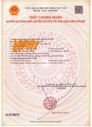 Nhà đối diện LOTTE MARK MTKD đường 23/10 DT 100mv xây 4 tầng, sổ hồng hoàn công