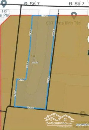 bán đất mặt tiền đường số 7, bình hưng hòa, bình tân, 35 tỷ, 605m2, mặt tiền 12.3m siêu hot