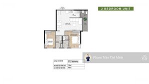 elysian - chuyển nhượng căn hộ 2pn(g) 77,27m2 giá bán 5.5 tỷ bao thuế phí sang tên