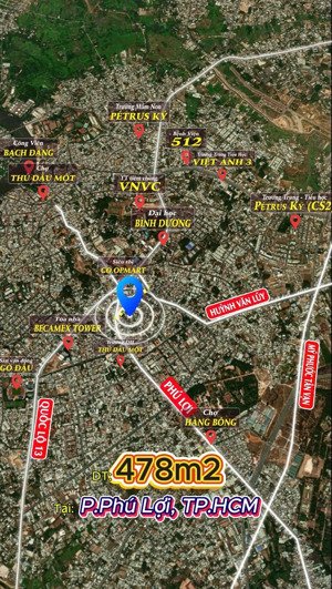 đất trung tâm p. phú lợi 478m² tp.hcm tiềm năng tăng giá mạnh
