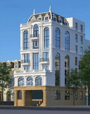 bán toà văn phòng 2 thoáng phố nguyễn hoàng - lê đức thọ, 270m2 x 8t, mt 10m, 93 tỷ, ô tô tránh