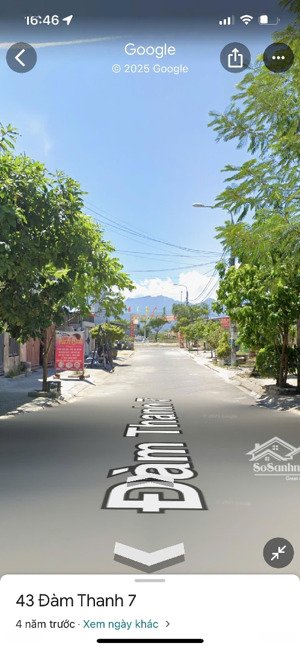 bán đất mt đường đàm thanh 7, hòa hiệp nam, liên chiểu, dt 96m, sát công viên