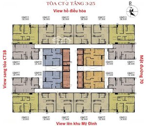 chính chủ bán căn hộ chung cư hateco appollo, 65m2, 2 ngủ, 2wc. full nt,sổ đỏ giao dịch.