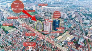 chính chủ bán căn 04, 110m2 tầng đẹp chung cư the one complex số 1 định công, lh 