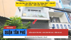 bán nhà hxh bờ bao tân thắng 68m², 1lầu+st - cạnh aeon