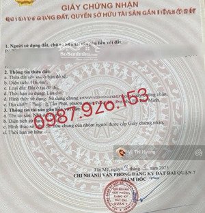 quận 7 - mt huỳnh tấn phát - 6.6m x 22m - dòng tiền 35tr/th - 15 tỷ tlcc