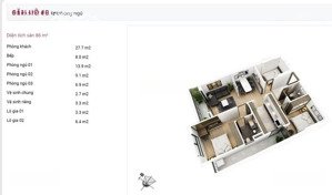 bán căn 2pn2wc +1 chung cư tsg lotus sài đồng, 5,15 tỷ, 83m2, tầng trung tiện ích đầy đủ