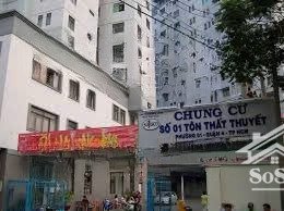 cho thuê chung cư tôn thất thuyết p1, q4. dt 60m² 2pn wc. lầu cao view đẹp thoáng mát