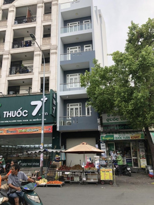 bán gấp mt hoàng hoa thám, p6, bt, 5m x21m cn 105m2, 7 tầng thang máy, giá 23,5 tỷ