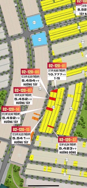 cần bán 1 cặp 256m2 khu đầm sen đường bờ quan 3, khu nam hòa xuân đà nẵng