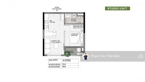 elysian - chuyển nhượng căn hộ studio 36.88m2 giá hđmb 2.609 tỷ chênh 150 triệu bao phí sang tên