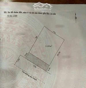 bán đất biệt thự 425m2 lô 16d tuyến 2 đường lê hồng phong