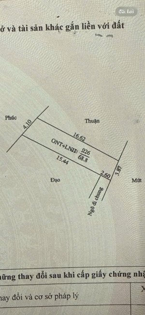 69m 2 tầng full thổ cư, oto đỗ cửa, rẻ nhất phụng châu, 3.69 tỷ