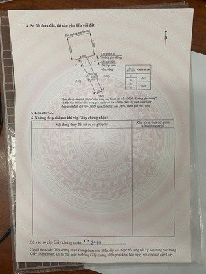 chủ gửi bán lô đất mặt đường hải phong, tổ 2, phường dương kinh diện tích 102m, 82m đất thổ cư